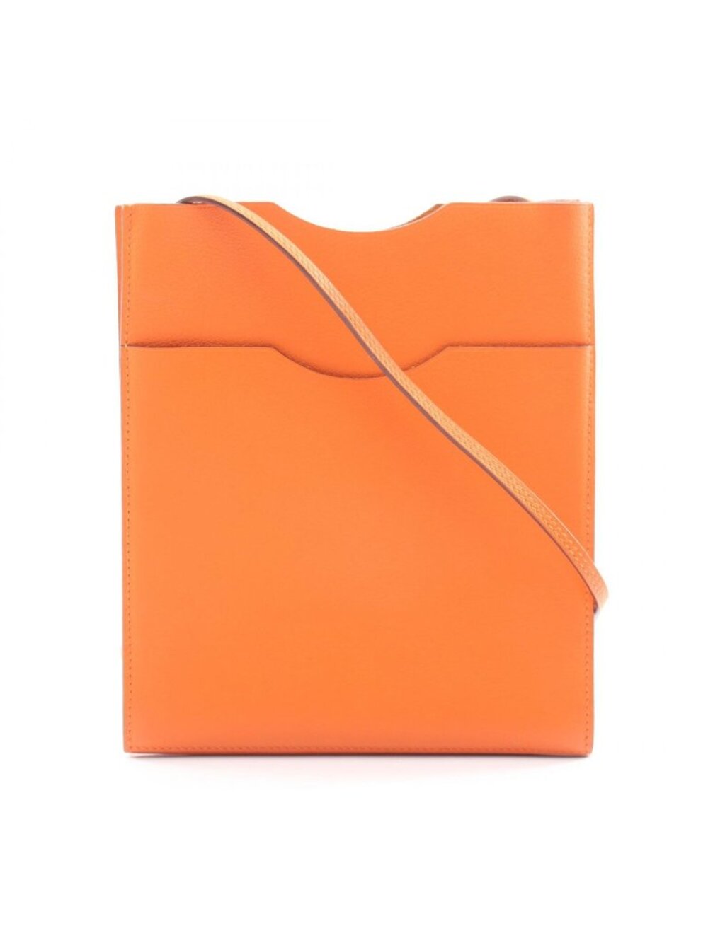 Hermes Shoulder Bag Onimetou 2 Orange Leather